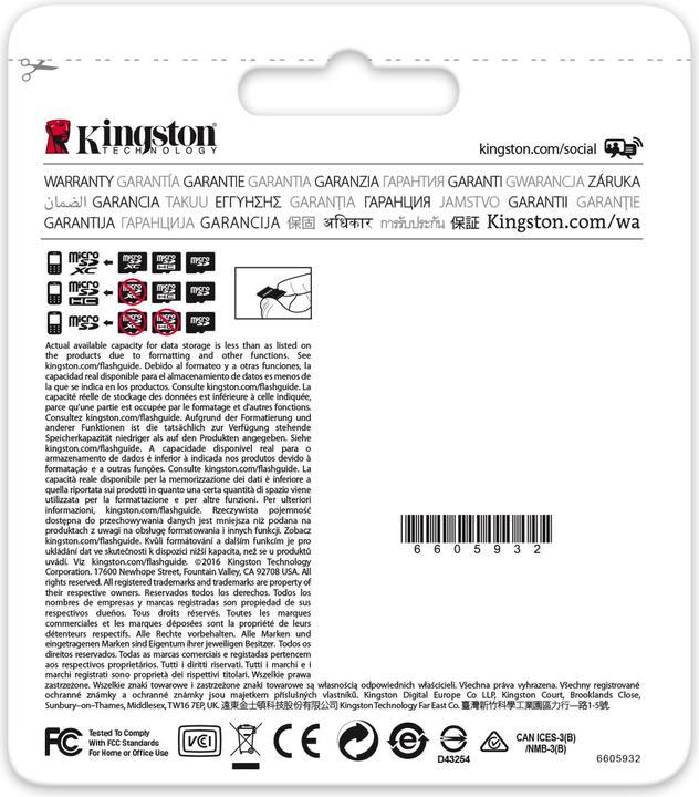 Produktbild Kingston microSD Industrial mit SD-Adapter (8 GB, microSDHC, U1, UHS-I)
