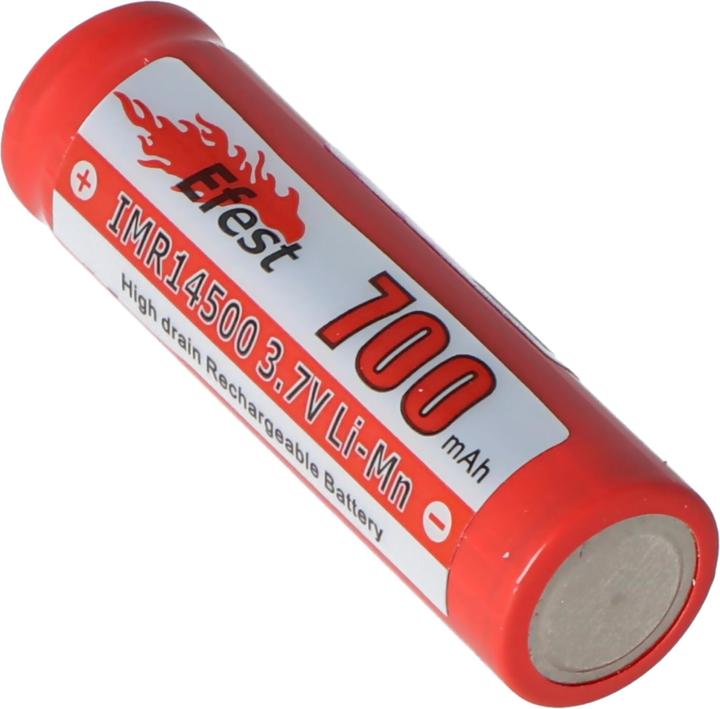 Actual product image Efest Akku IMR 14500 V1 - ungesicherter (1 pcs., 14500, 700 mAh)