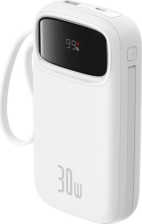 Actual product image Baseus Powerbank QPow 2 20000mAh 30W 2xUSB-C (white) (20000 mAh, 30 W, 30 Wh)