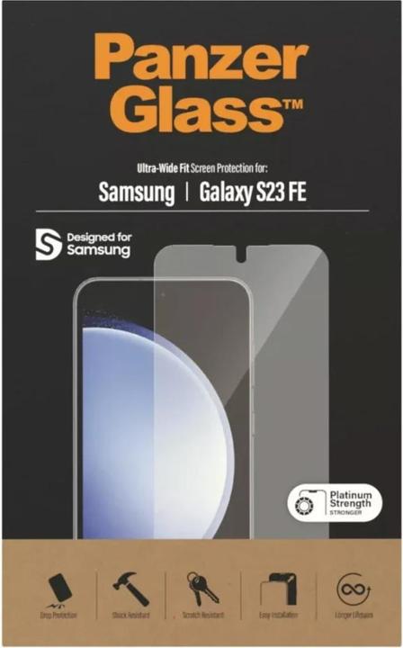 Actual product image PanzerGlass Ultra-Wide Fit (1 Piece, Samsung Galaxy S23 FE)