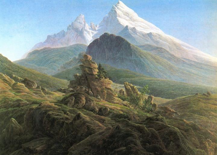 Produktbild Grafika Puzzle 500 pieces Caspar David Friedrich - Watzmann, 1825 (500 Teile)