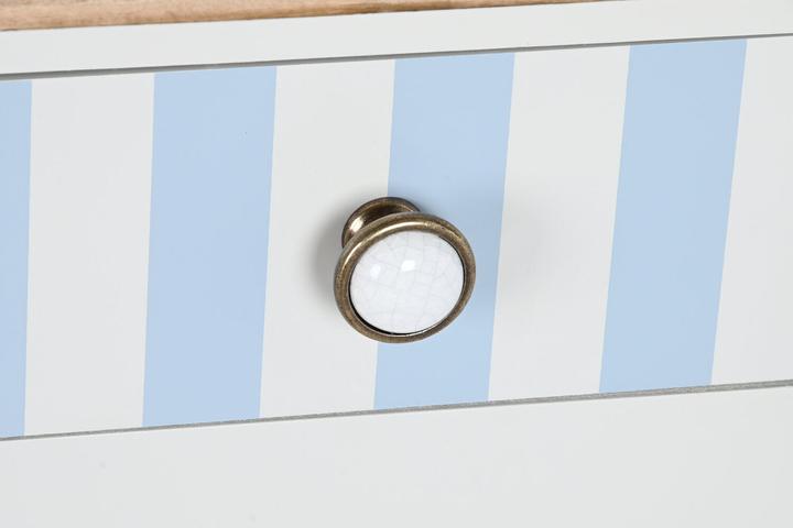 Actual product image DKD Home Decor Console Ceramic White Sky blue (110 x 40 x 79 cm)