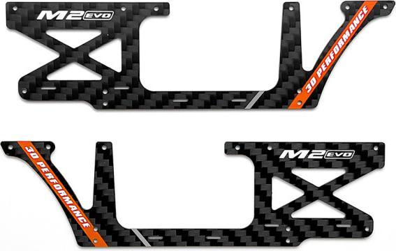 Immagine prodotto OMP Hobby Piastra laterale CFRP Arancione M2 - Evo