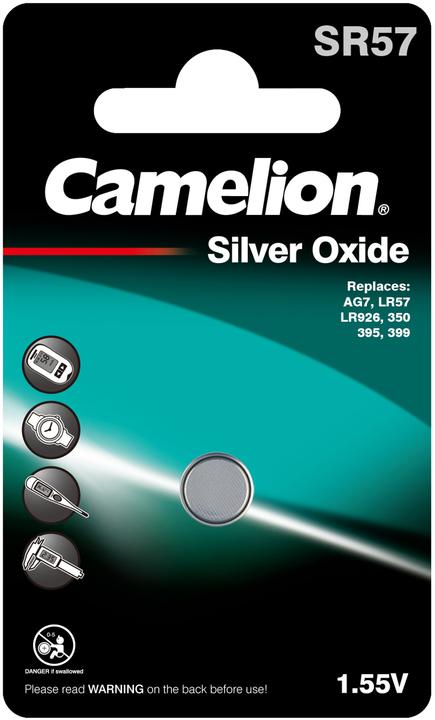 Image du produit Camelion Pile SR57 argent oxyde ( 1 pièce) (1 pcs, SR57, 43 mAh)