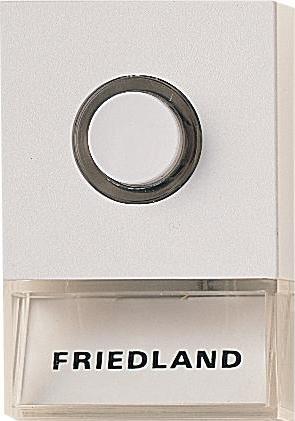 Image du produit Friedland Bouton-poussoir à sonnette D723W - Pushlite