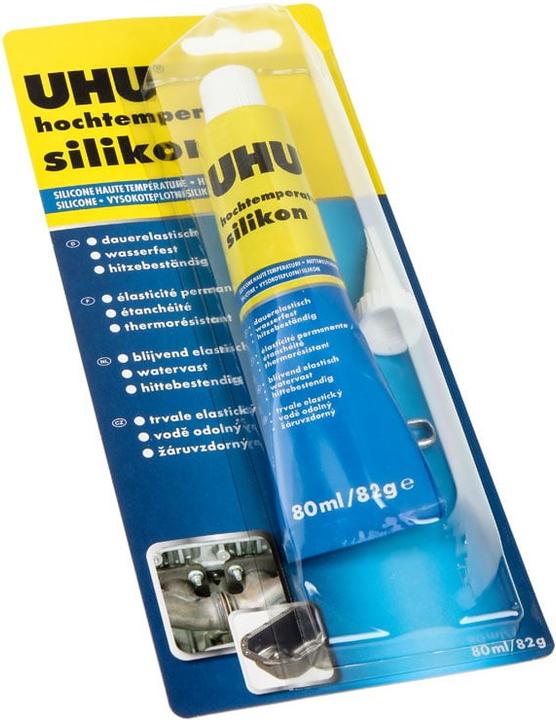 UHU Hochtemperatur-Silikon (0.08 kg, Schwarz, 80 ml)