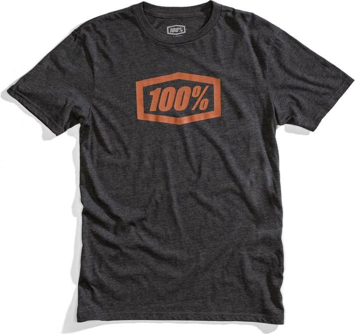 100% T-Shirt Essentielles Kurzarm Charkol Heather Bronzegrösse L (neu) (L)