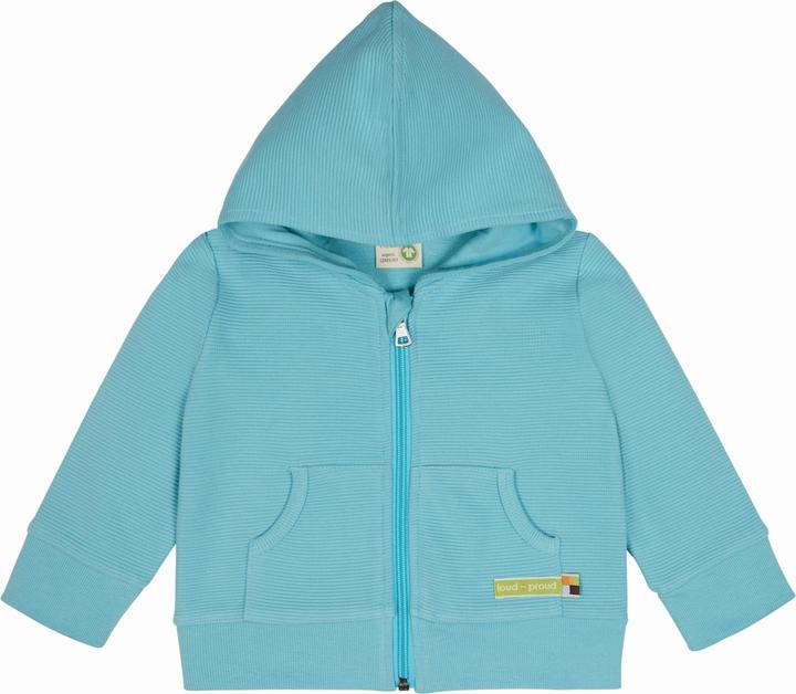 Produktbild loud + proud Kapuzenjacke Rippenstruktur (104)