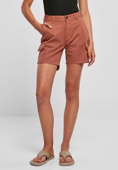 Actual product image Urban Classics Ladies High Waist Cargo Shorts (34)