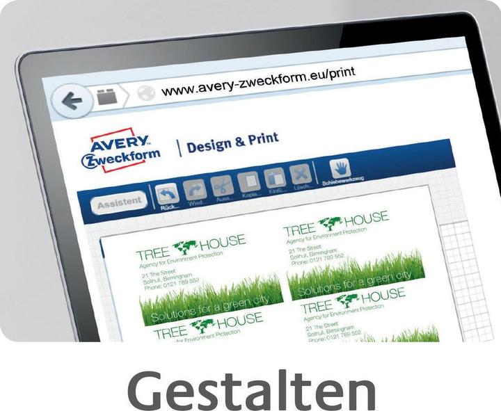 Produktbild Avery Superior Visitenkarten (200 g/m², 25 x, A4)