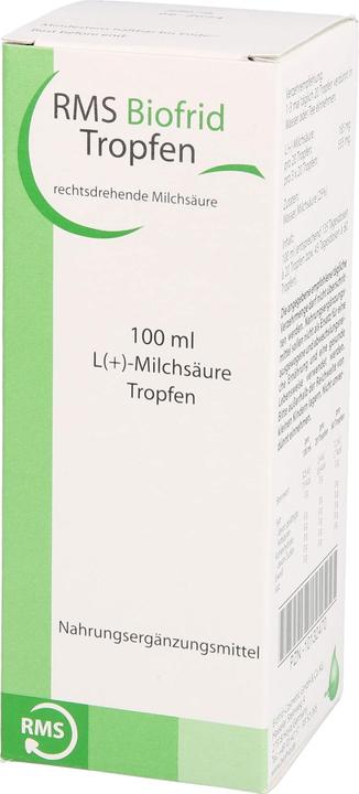 Nährwerte und Zutaten Biofrid RMS Tropfen, 100 ml Lösung (Tropfen)
