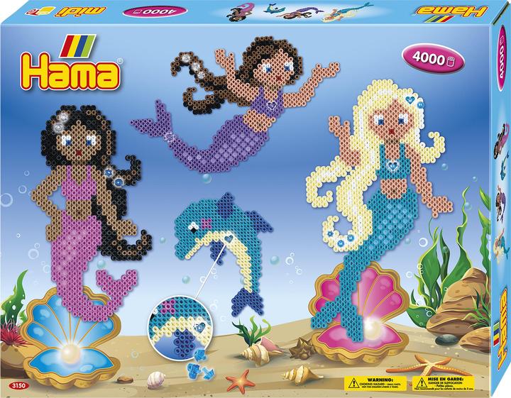 Produktbild Hama Perlen Strijkkralenset Zeemeerminnen, 4000st.