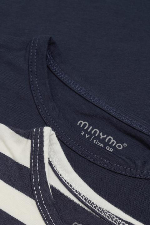 Immagine prodotto Minymo Maglietta Basic 34 L/S da bambino (confezione da 2) (122)