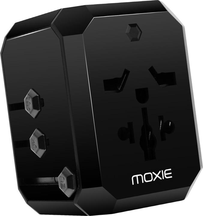 Actual product image Moxie Universal travel mains adapter
