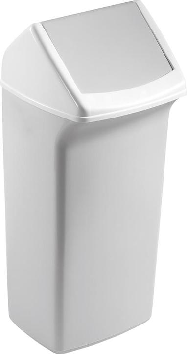 Actual product image Durable Recyclable waste bin 40 l H747xW320xD366mm white grey lid (40 l)
