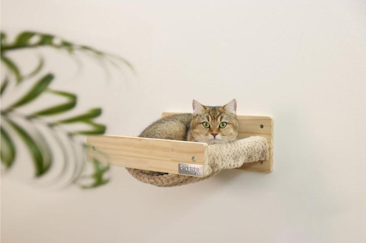 Produktbild Kerbl Hängematte Timber für Katzen (16 cm, Taupe, Natur)