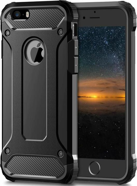 Produktbild Techsuit - Hybrid Armor - iPhone 5 / iPhone 5s / iPhone SE - Black (Apple iPhone 5)