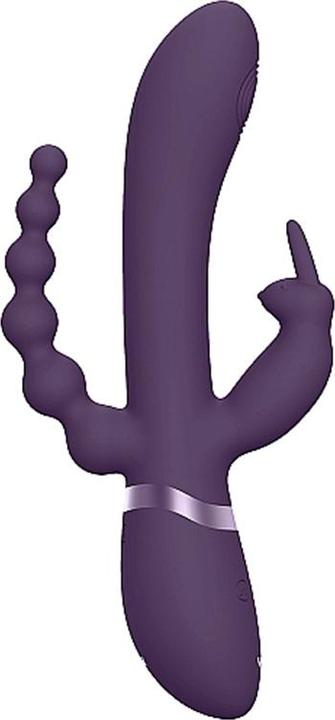Actual product image Shots Rini - Pulse Wave & Vibrating Double Penetration Rabbit - Black