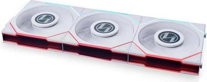 Actual product image Lian-Li UNI FAN TL LCD Series Reverse Blade Lüfter, 3er-Pack inkl. Controller - 120mm, white (120 mm, 3 x)
