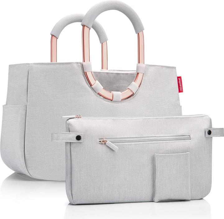 Actual product image reisenthel Shopping Basket Loopshopper M Frame twist sky rose