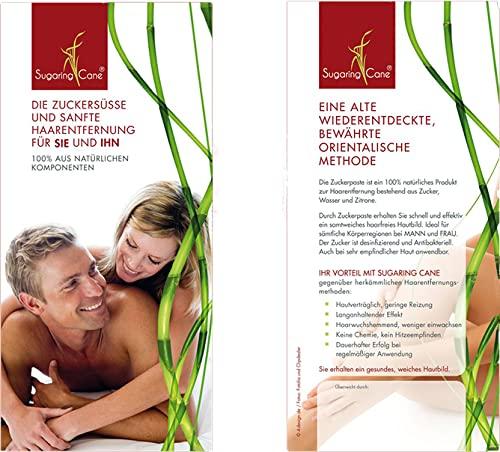 Immagine prodotto Sugaring Cane Zuckerpaste-Set (500g + 100 Streifen) für Sugaring (2 x, 500 g)