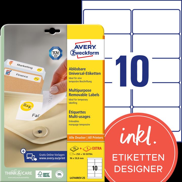 Produktbild Avery Universal-Etiketten