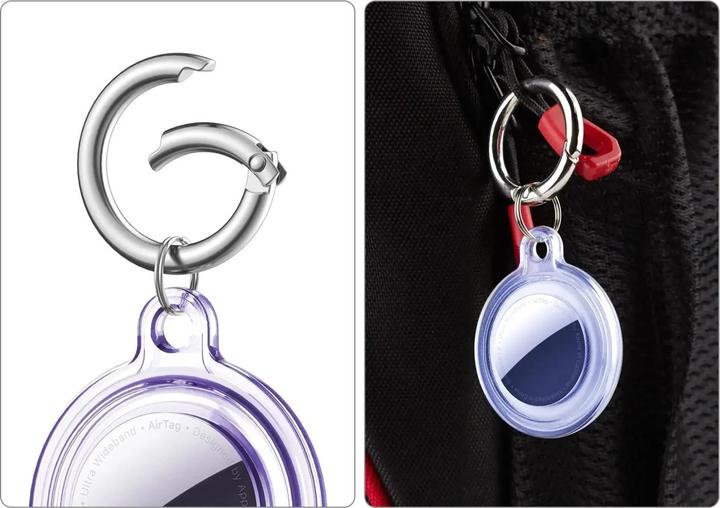 Actual product image Screenguard Apple Airtag 360 degree case with key ring