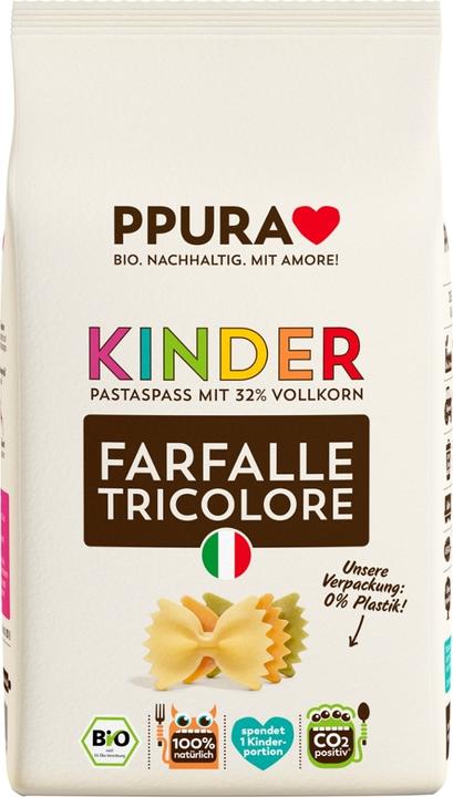Produktbild Ppura Kinder Farfalle Tricolore Hartweizen (500 g)