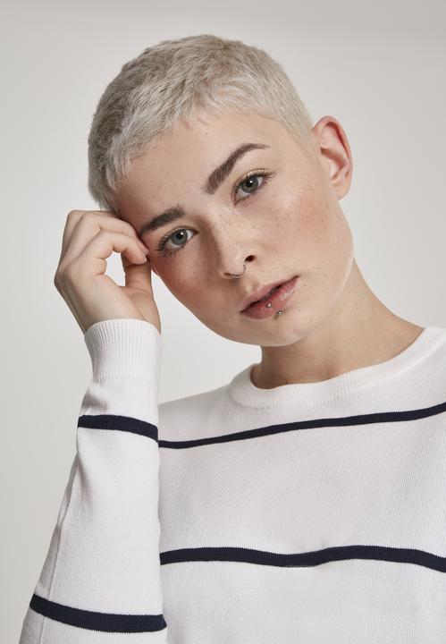Immagine prodotto Urban Classics Maglione corto a righe da donna (XL)