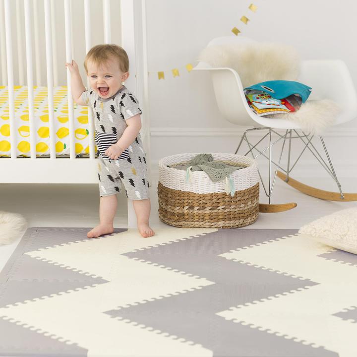 Produktbild Skiphop Playspot Grey/Cream (142 x 178 cm)