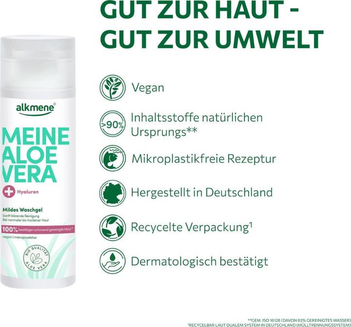 Image du produit Alkmene MEINE ALOE VERA, Mildes Waschgel (Gel, 200 ml)