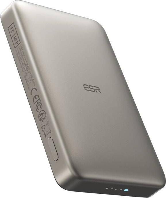 Actual product image ESR Qi2 MagSlim 10000 mAh magnetic powerbank (sand) (10000 mAh)