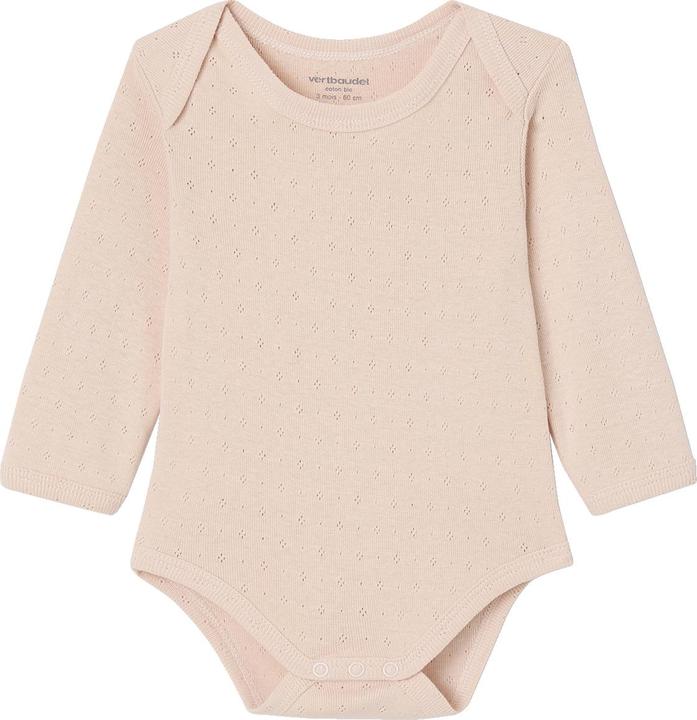 Immagine prodotto Vertbaudet Bio-Kollektion: 2er-Pack Baby Langarmbodys mit zartem Lochmuster (92)