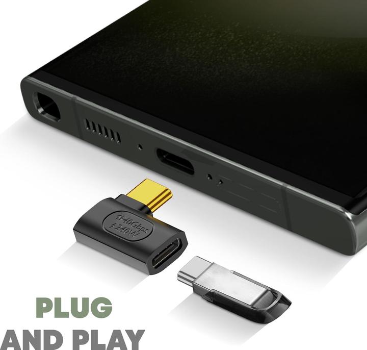 Produktbild Avizar USB-C Adapter abgewinkelt (USB Typ C, USB Typ C)