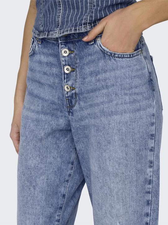 Immagine prodotto Only Taglio a gamba larga Vita alta Orlo aperto Jeans Taglio ampio (W28/L32)