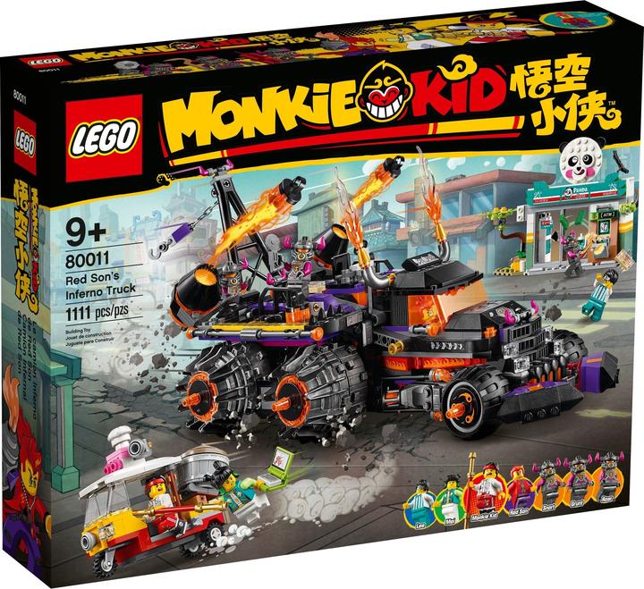 LEGO Red Sons Inferno-Truck (80011, LEGO Monkie Kid, LEGO Seltene Sets)