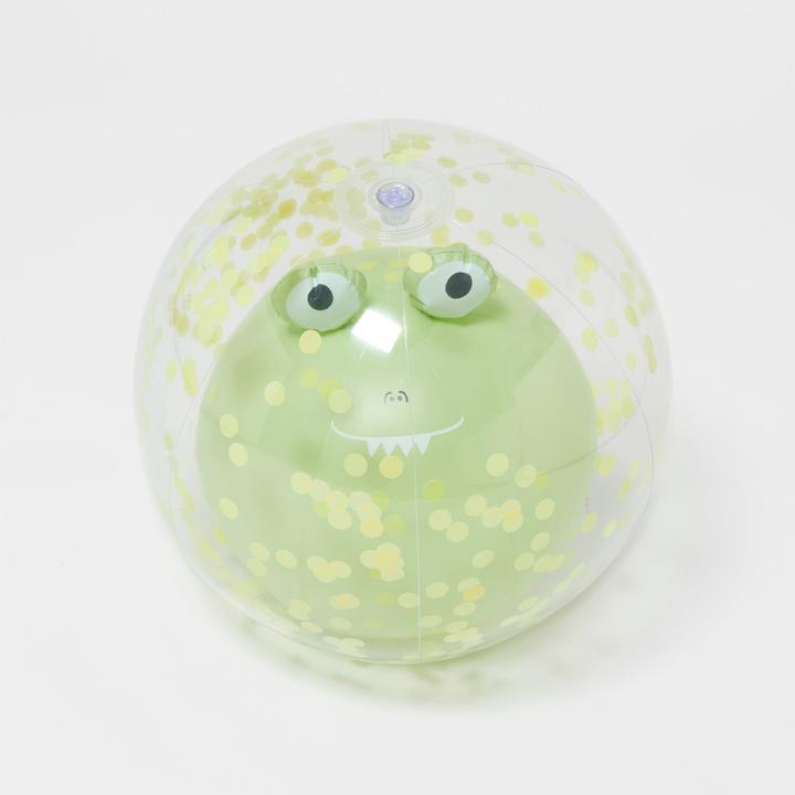 Sunnylife Ballon de plage gonflable 3D Cookie the Croc Light Khaki