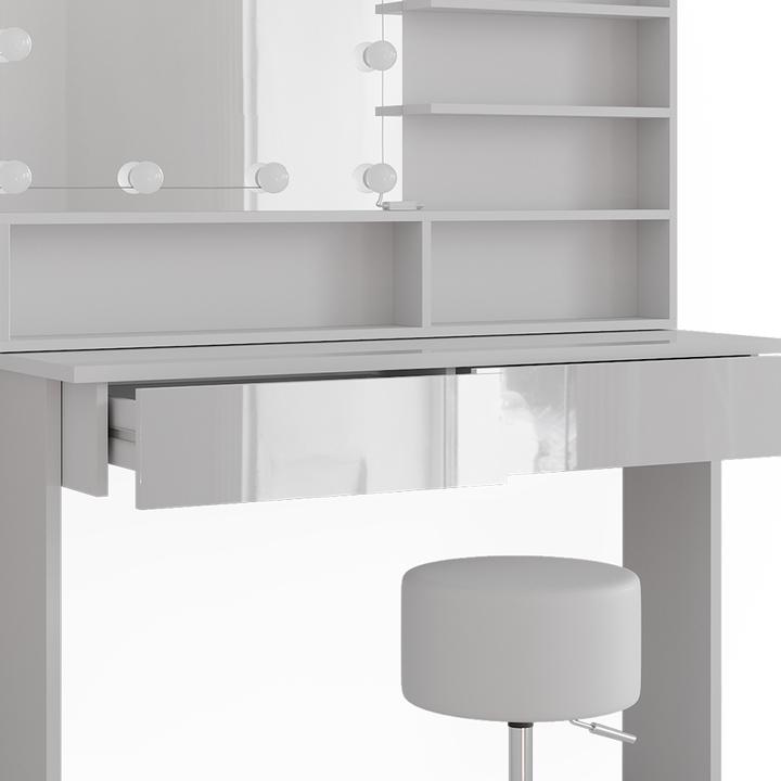 Produktbild Vicco Azur mit Hocker und Beleuchtung (120 x 40 x 83.5 cm)