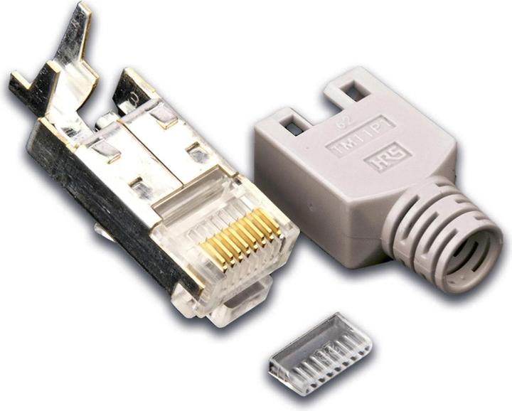 Produktbild Wirewin Stecker RJ45 Hirose TM11 50 Stück, Grau (Netzwerkkabel Stecker)