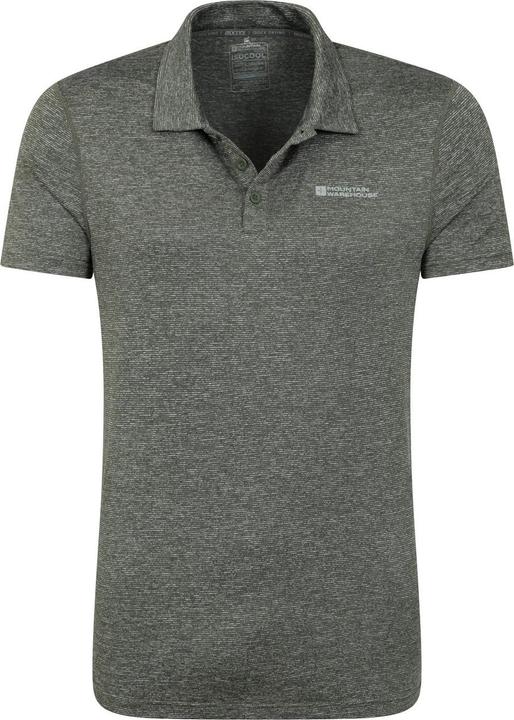 Actual product image Mountain Warehouse Mens Agra Stripe Polo Shirt (S)