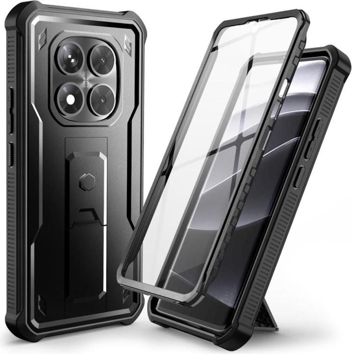 Actual product image Tech-Protect Kevlar Pro Case for Xiaomi Redmi Note 14 Pro 5G / Poco X7 5G - Black (Xiaomi Redmi Note 14 Pro 5G)