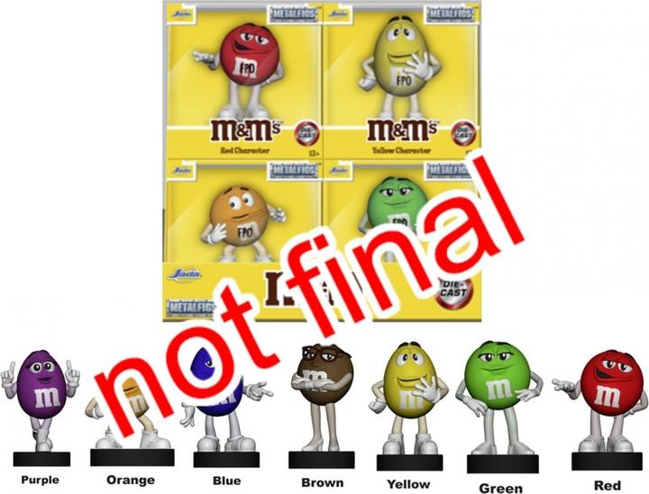 Actual product image Jada M&M's Figures 2.5", wave 1