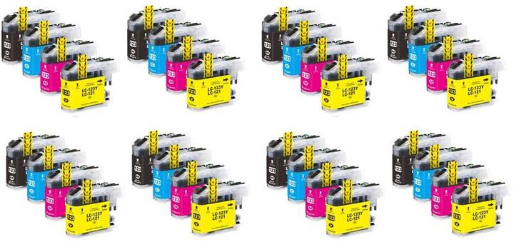 Actual product image Hermex Alternative ink cartridge to Brother LC-121 CMYK XL (M, FC, C, Y)