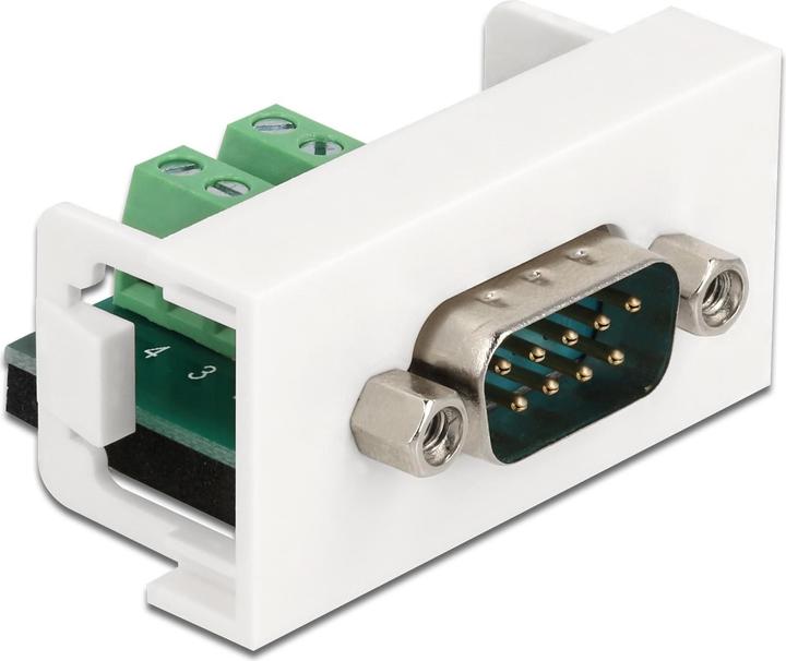 Produktbild Delock Easy 45 Modul D-Sub 9 Pin Stecker zu 10 Pin Terminalblock 22,5 x 45 mm