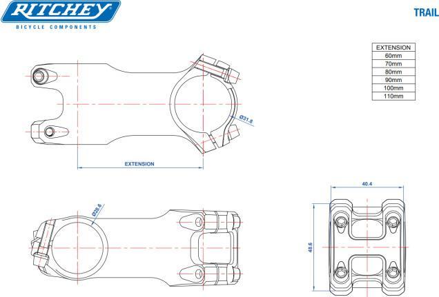 Produktbild Ritchey WCS TRAIL 80mm (80 mm, 31.80 mm)