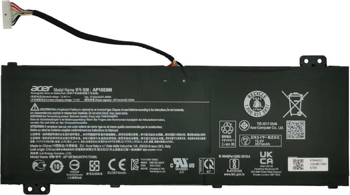Actual product image Acer Original battery for Nitro 5 AN515-43-R0RV (3733 mAh)