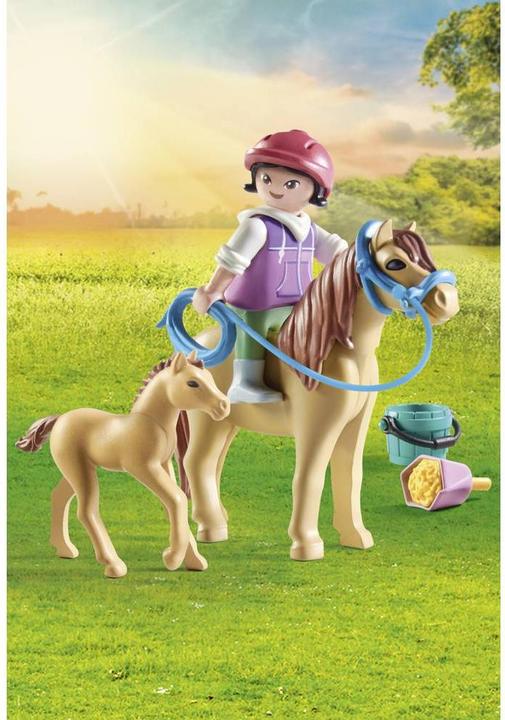 Image du produit Playmobil Enfant avec poney et poulain (71498, Playmobil Chevaux de la cascade)