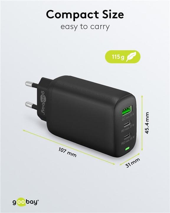 Image du produit Goobay Chargeur rapide multiports (65 W)