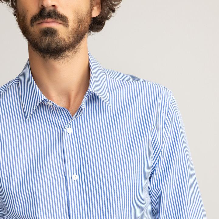 Immagine prodotto La Redoute Collections Camicia a righe con collo francese (L)