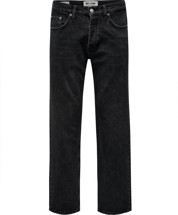 Only & Sons Onsedge Straight Black 6985 Tai Dnm Noos (W26/L32)